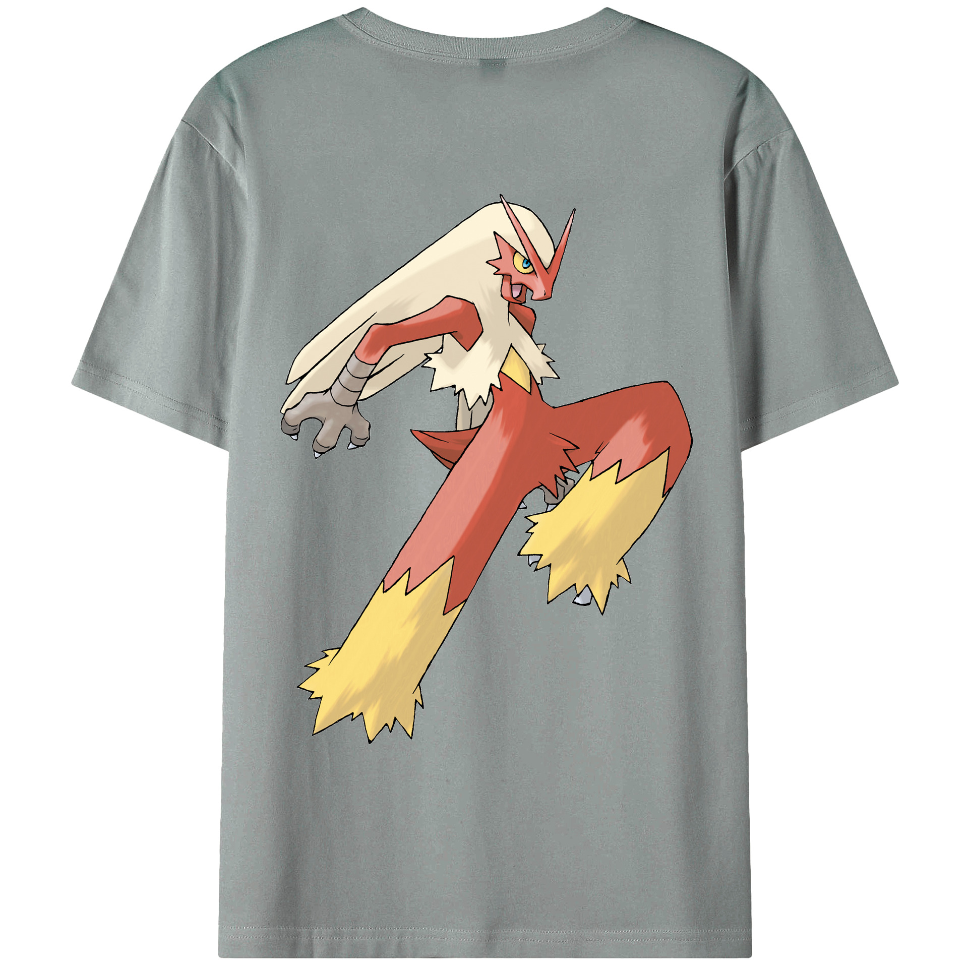 （画像用） ポケットモンスター Pokémon 綿100％ メンズ半袖Tシャツ（バックプリント） 通気性